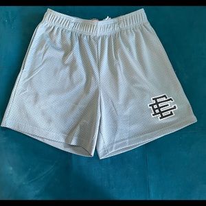 Grey & Black Eric Emanuel EE Shorts Size Medium